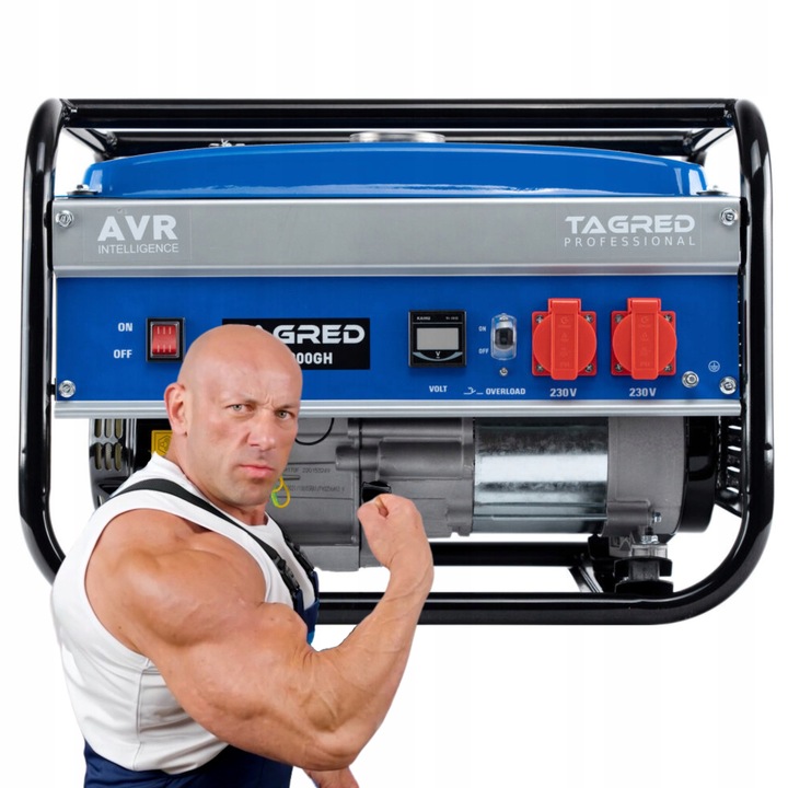 AGREGAT PRĄDOTWÓRCZY PRĄDU TAGRED 2800W AVR LCD