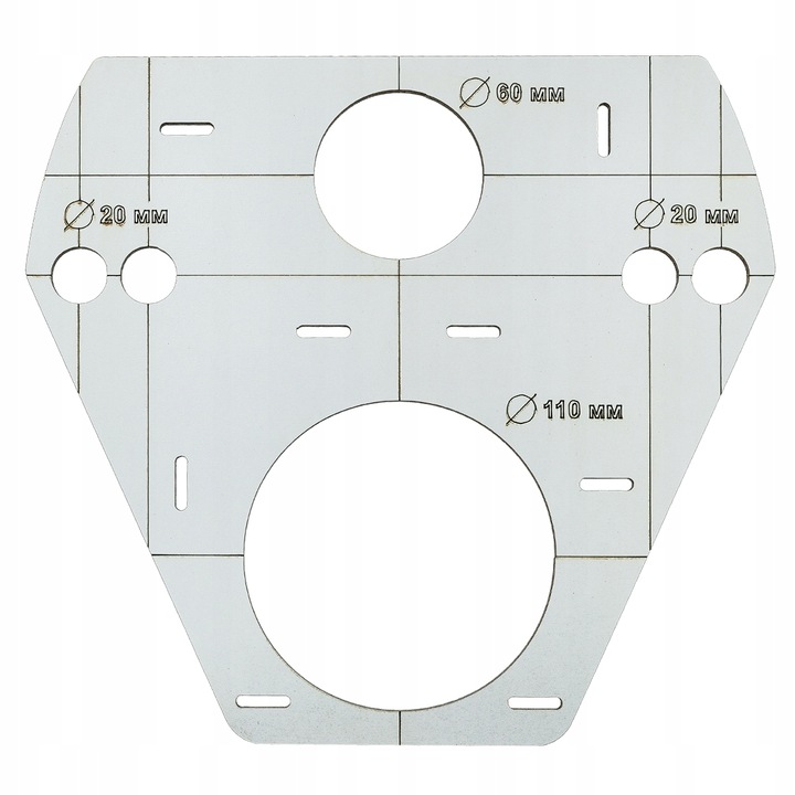 ZNACZNIK SZABLON WZORNIK OTWORÓW STELAŻ WC GROHE GEBERIT SENDI