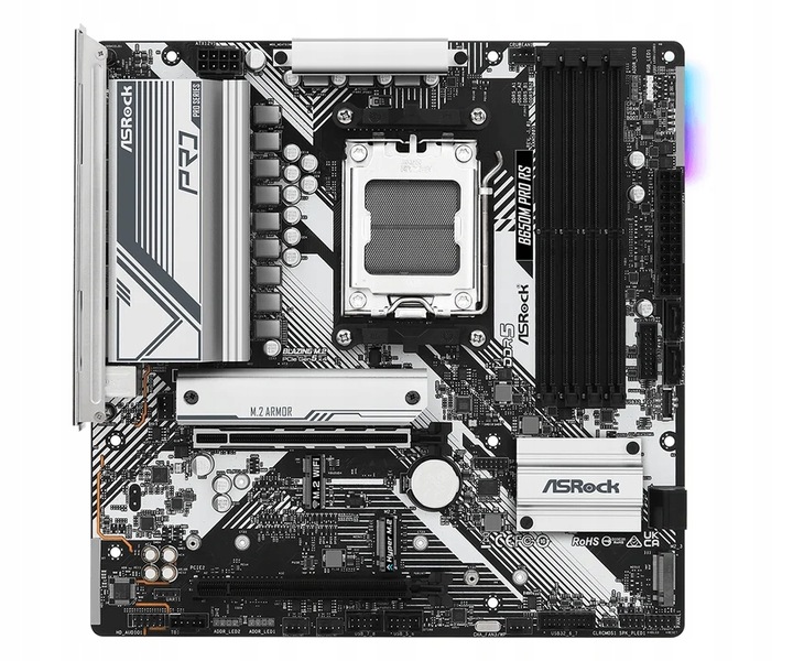 Płyta główna ASrock B650M PRO RS AMD B650 DDR5 SATA3 M.2 PCIe4.0 AM5 mATX