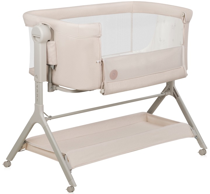 LIONELO LEONIE PLUS łóżeczko dostawne dostawka 3w1 BEŻOWE