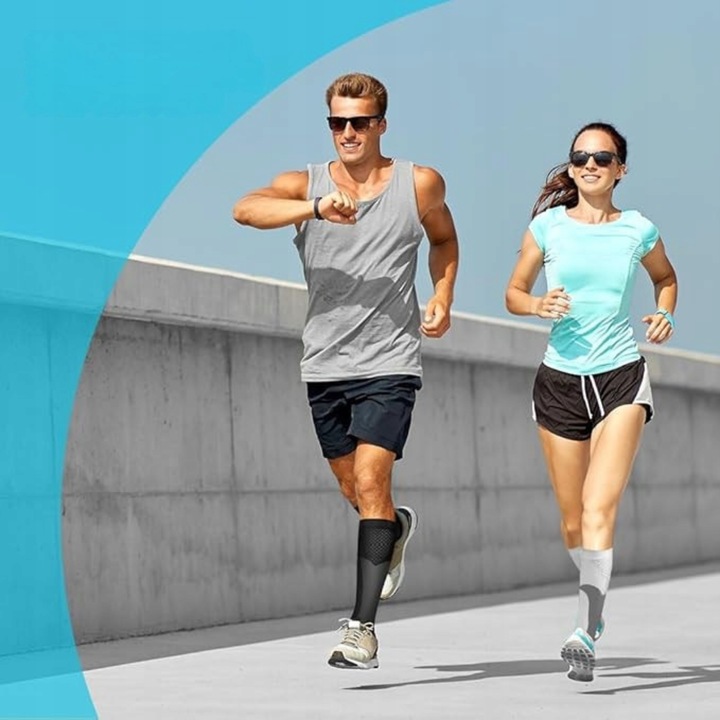 2x SKARPETY KOMPRESYJNE PODKOLANÓWKI UCISKOWE PRZECIWŻYLAKOWE UNISEKS