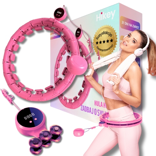 HULA HOP DO ĆWICZEŃ Z OBCIĄŻENIEM WYPUSTKAMI I LICZNIKIEM SMART