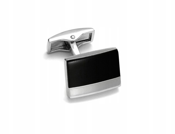 ELEGANCKIE SPINKI + PUDEŁKO Stalowe do Mankietów Koszuli GREG skp15-11