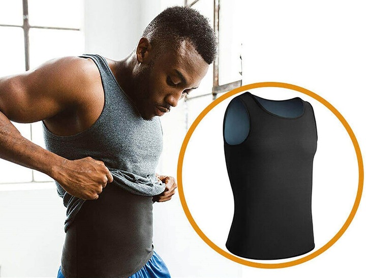 KOSZULKA MĘSKA TRENINGOWA SAUNA ODCHUDZAJĄCA L/XL