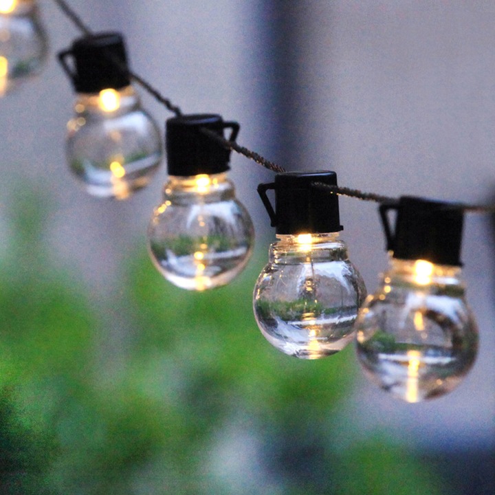 GIRLANDA SOLARNA OGRODOWA KULKI 10 LED