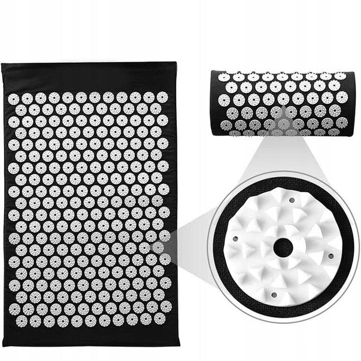 MATA DO AKUPRESURY ZDROWOTNA Z KOLCAMI POBUDZAJĄCA KRĄŻENIE MASAŻ PODUSZKA