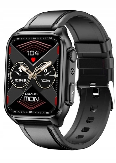 SMARTWATCH Z FUNKCJĄ POMIARU CUKRU GLUKOZA TK12 CIŚNIENIE MENU Polski WATCH