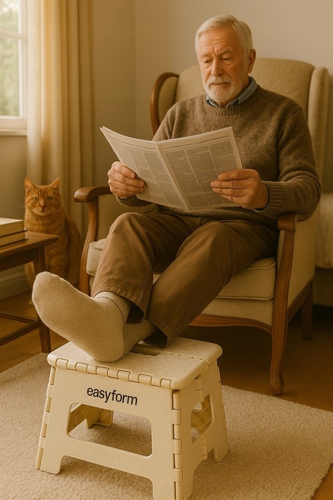 TABORET STOŁEK SKŁADANY ANTYPOŚLIZGOWY KRZESŁO PODEST SCHODEK 150KG