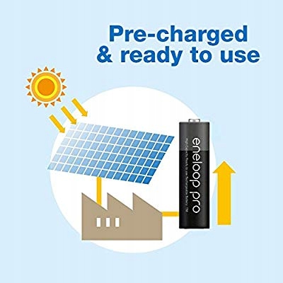 4x PANASONIC ENELOOP PRO 2550 mAh R6 AA JAPAN