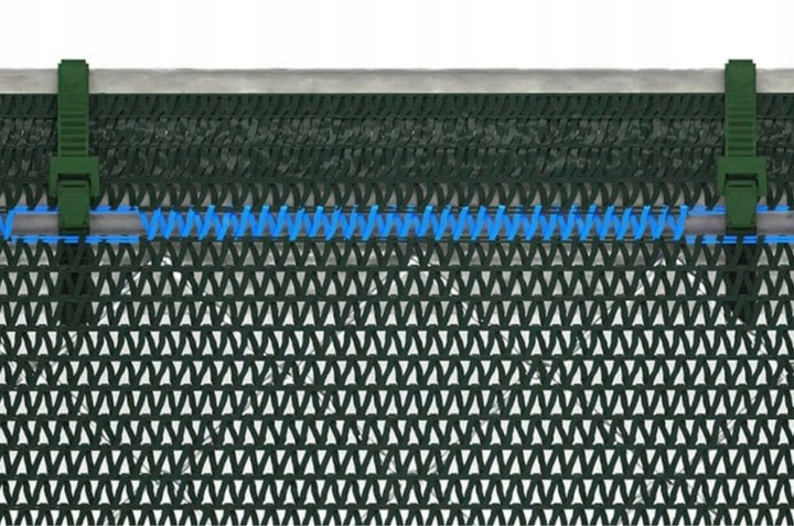 SIATKA CIENIUJĄCA 1,5x50m Maskująca Osłona 80g na Ogrodzenie Płot 75%