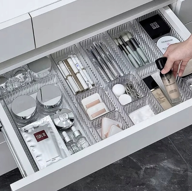 ORGANIZER NA KOSMETYKI WKŁAD DO SZUFLADY POJEMNIK TACKA PERFUMY MODUŁOWY 7