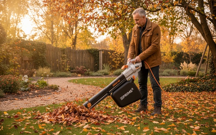 DMUCHAWA ODKURZACZ DO LIŚCI OGRODOWA MOCNA ROZDRABNIACZ 3W1 3500W