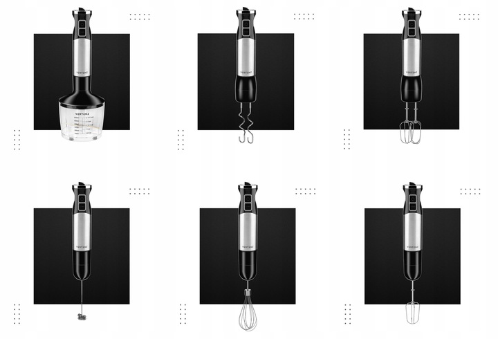 MOCNY BLENDER RĘCZNY WIELOFUNKCYJNY MIKSER 1400 W