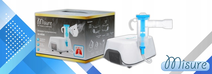 INHALATOR NEBULIZATOR TŁOKOWY DLA DZIECI I DOROSŁYCH 2 MASKI FILTRY GRATIS