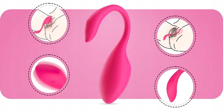 WIBRATOR JAJKO Z APLIKACJĄ ZDALNIE STEROWANY TELEFONEM BLUETOOTH DLA PAR