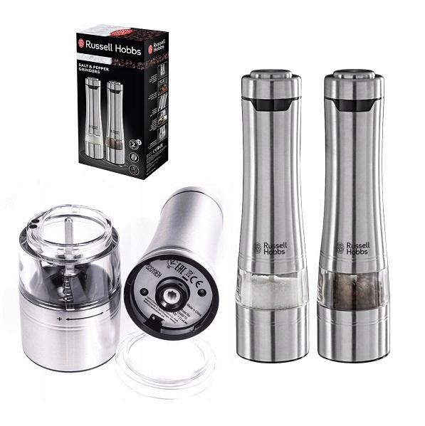 RUSSELL HOBBS 23460-56 MŁYNEK DO SOLI I PIEPRZU ELEKTRYCZNE ZESTAW 2szt.