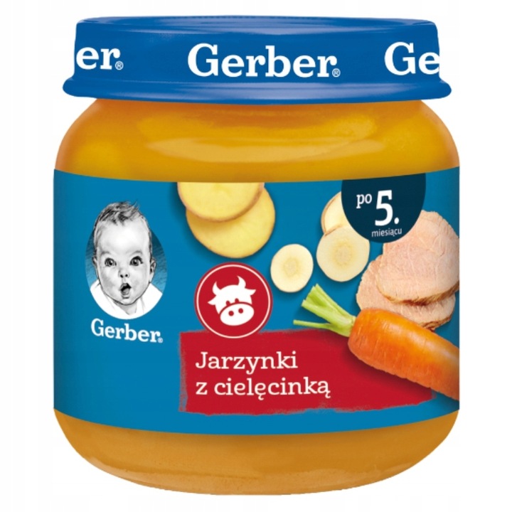 Zestaw do Rozszerzania Diety Obiadek dla Dzieci Gerber po 5 miesiącu 125g