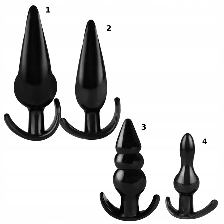 Sex Zestaw Analny dla Par, Korek Analny z Kryształem, Dildo, Wibrator, Plug