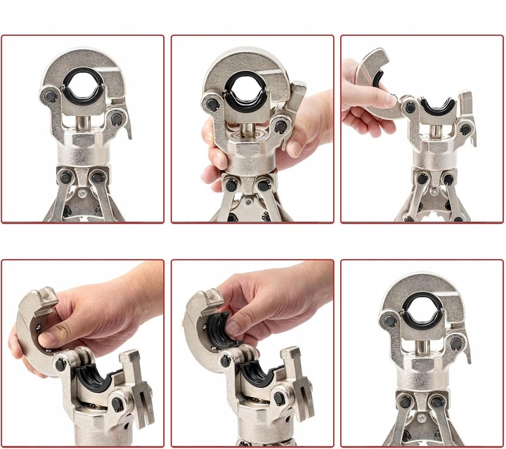 ZACISKARKA DO RUR PEX-AL-PEX PRASA RĘCZNA 16 20 26 32 8 MATRYC TYP U V M TH