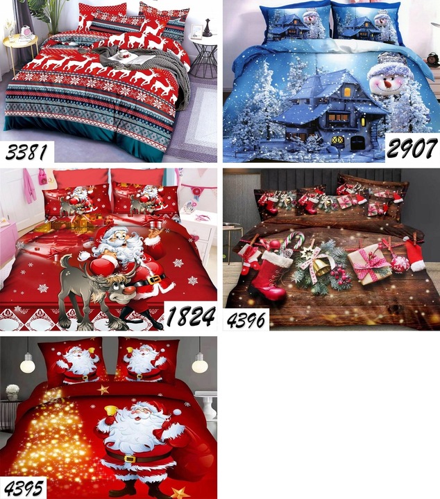 KOMPLET POŚCIELI BAWEŁNIANA 140x200 BAWEŁNA NOWOCZESNA DWUSTRONNA WZORY 3D