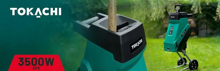 ROZDRABNIACZ ELEKTRYCZNY RĘBAK DO GAŁĘZI GŁADKOLUFOWY MOCNY 3500W DWA