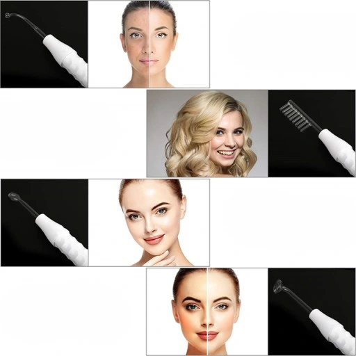 Derma wand DARSONVAL do zabiegów na TWARZY WŁOSY 4 elektrody NAJMOCNIEJSZY