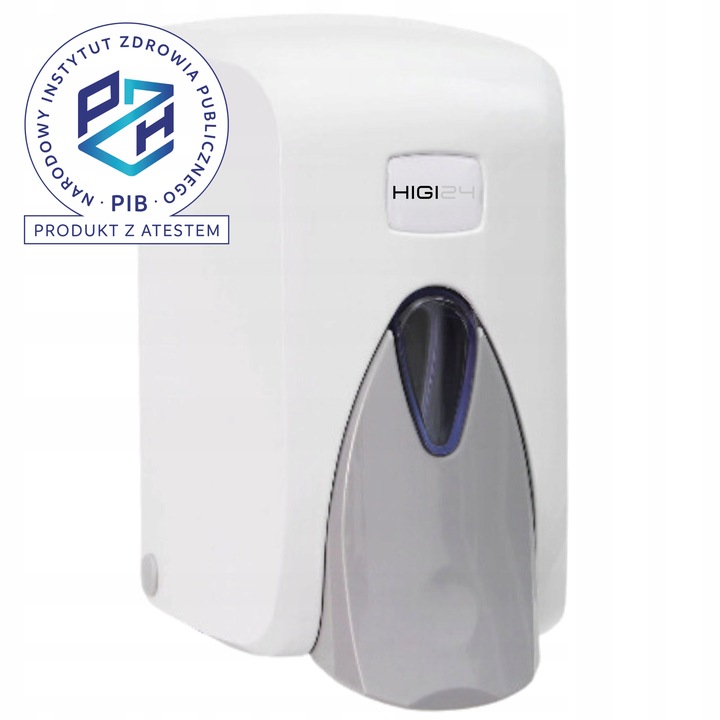Dozownik Podajnik Dyspenser mydła w płynie 500 ml Naścienny Biały ATEST PZH