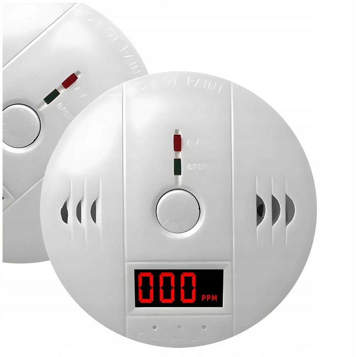 CZUJNIK CZADU TLENKU WĘGLA LCD DETEKTOR CO LCD WYKRYWACZ BEZPRZEWODOWY