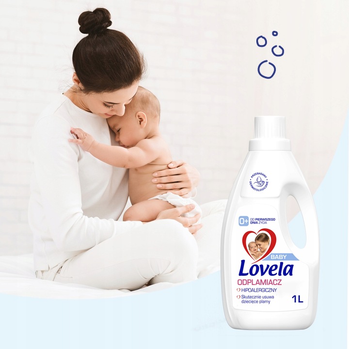 Lovela Baby hipoalergiczny odplamiacz do prania dla dzieci i niemowląt 1 L