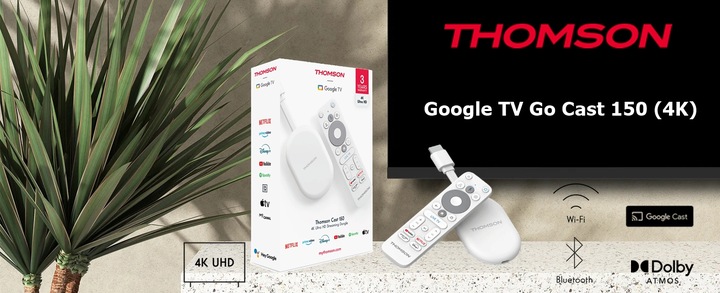 TV Stick THOMSON Cast 150 SMART TV 4K Google TV ANDROID Box Chromecast