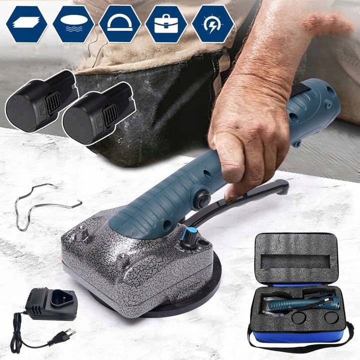 PRZYSSAWKA WIBRUJĄCA DO UKŁADANIA POZIOMOWANIA PŁYTEK GLAZURY WIBRATOR 12V