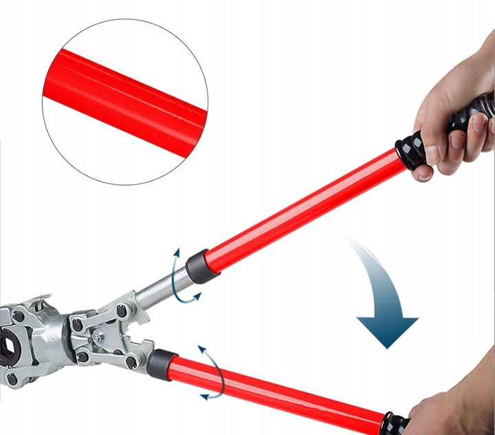 ZACISKARKA DO RUR PEX-AL-PEX PRASA RĘCZNA 16 20 26 32 8 MATRYC TYP U V M TH