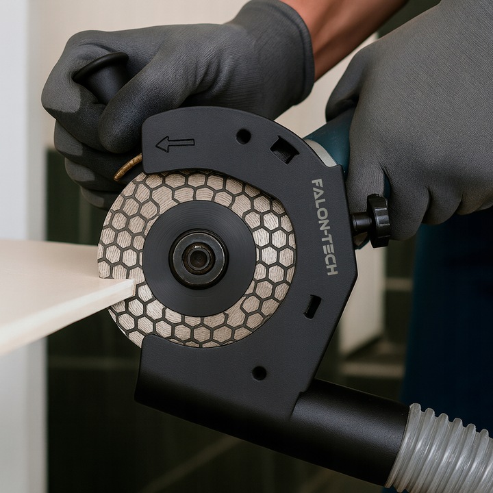 OSŁONA TARCZY SZLIFIERKI KĄTOWEJ PRZECIWPYŁOWA DO USUWANIA PYŁU