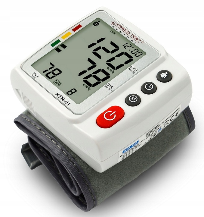 CIŚNIENIOMIERZ NADGARSTKOWY automatyczny ARYTMIA pamięć 2x120 ETUI