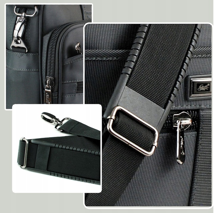 TORBA MĘSKA TECZKA na ramię na LAPTOP do PRACY