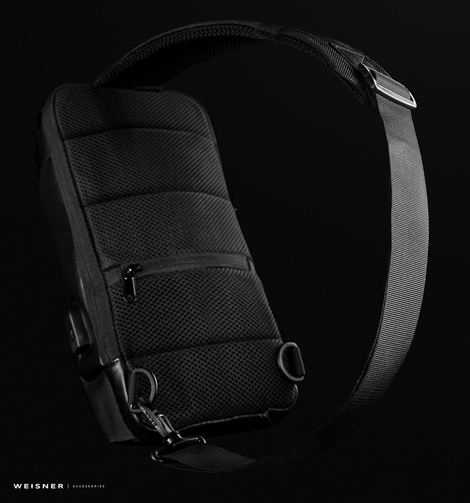 TORBA SASZETKA MĘSKA NERKA PLECAK ANTYKRADZIEŻ USB