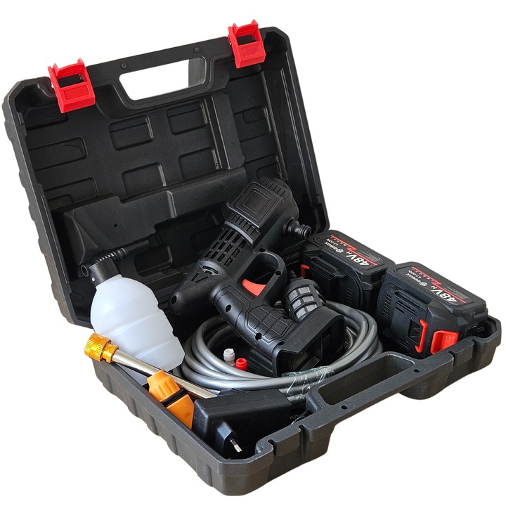 MYJKA CIŚNIENIOWA AKUMULATOROWA 2AH MYJKA SAMOCHODOWA PIANOWNICA WĄŻ