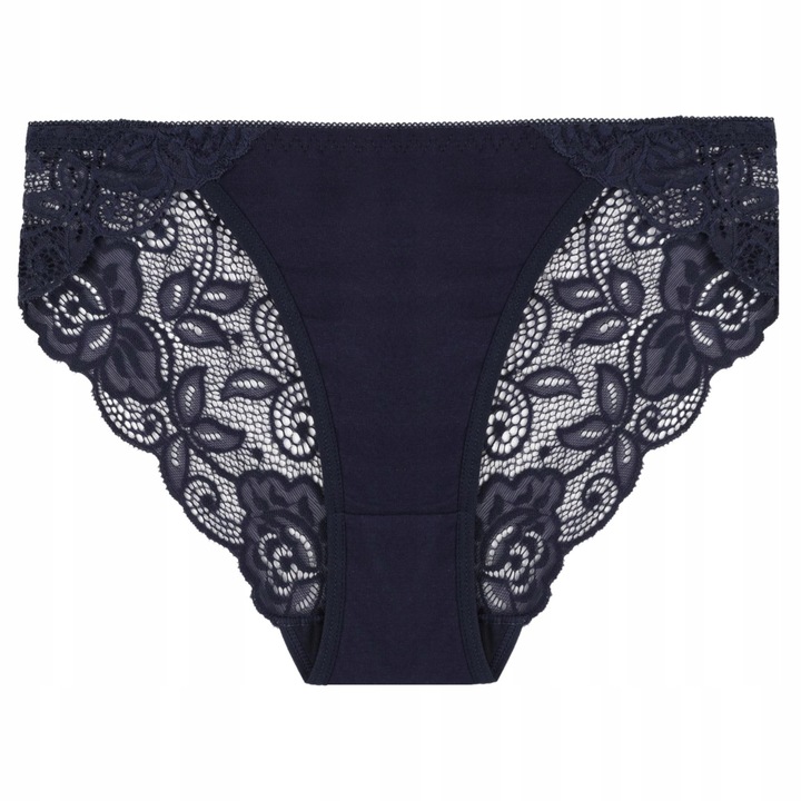 MORAJ figi damskie z KORONKĄ majtki bawełniane zestaw 4 KOLORY - L