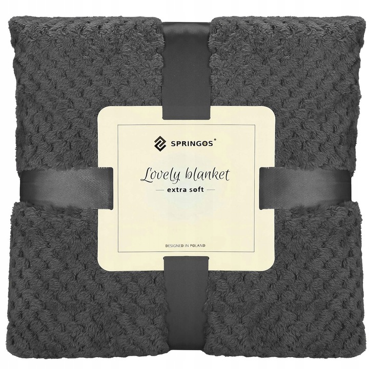 GRUBY KOC CIEPŁY NARZUTA DWUSTRONNA NA ŁÓŻKO KANAPĘ 150x200 cm PLED MIĘKKI