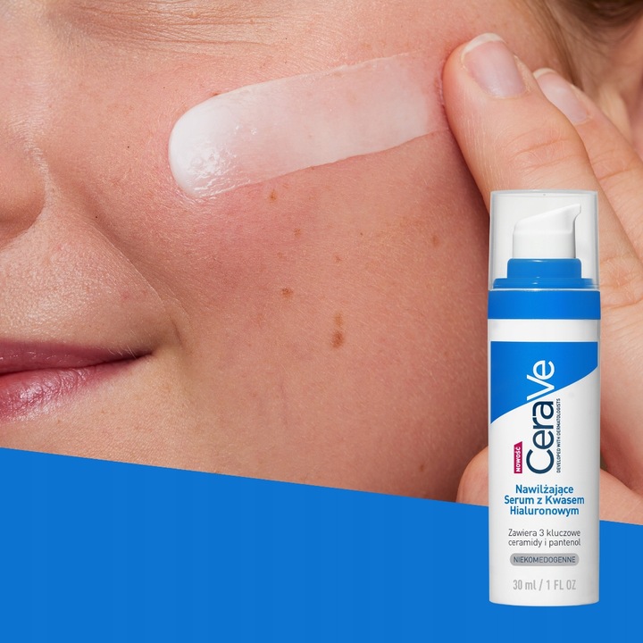 CeraVe Nawilżające Serum do Twarzy z Kwasem Hialuronowym 30ml + GRATIS