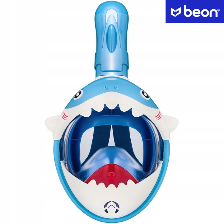 MASKA DO NURKOWANIA DLA DZIECI PEŁNOTWARZOWA DO SKORKELINGU PŁYWANIA REKIN