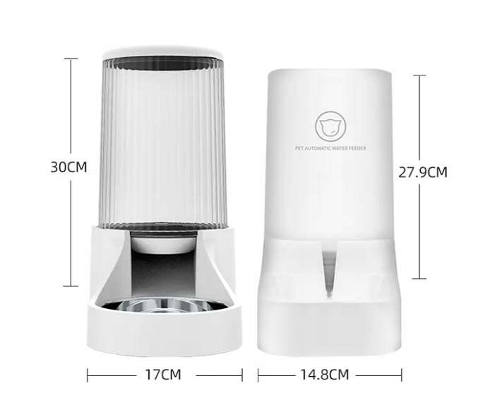 INTELIGENTNY Podajnik WODY i KARMY DOZOWNIK dla kota psa ZESTAW 22-2 miska