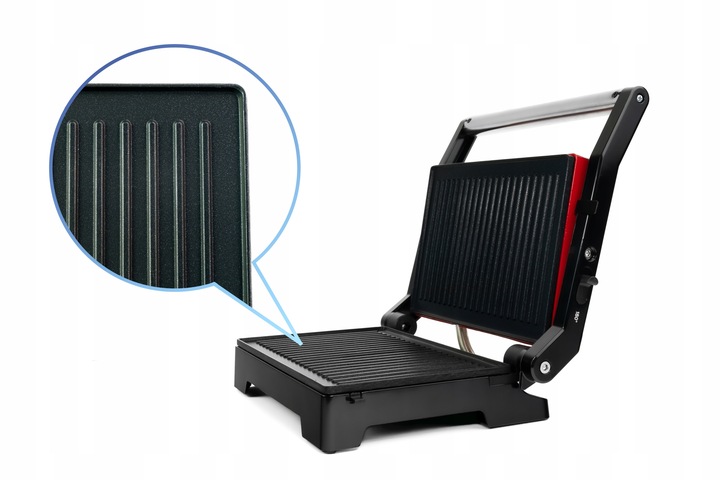 OPIEKACZ DO KANAPEK PANINI TOSTER ROZKŁADANY GRILL 2w1 NON-STICK Duży