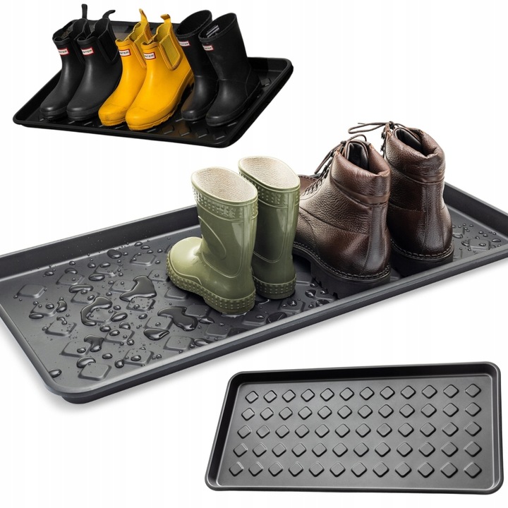 Mata podkładka ociekacz na buty 72x35cm osuszacz mokre obuwie wysoki rant
