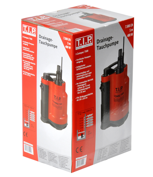 POMPA DO WODY ZE ZINTEGROWANYM PŁYWAKIEM 7500l/h