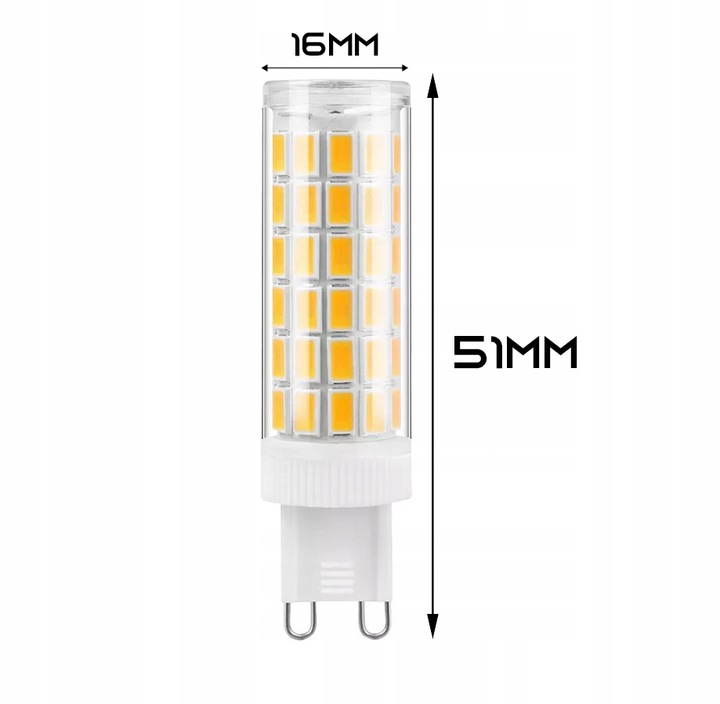 Żarówka G9 LED 5W 475lm BARWA BIAŁA NEUTRALNA