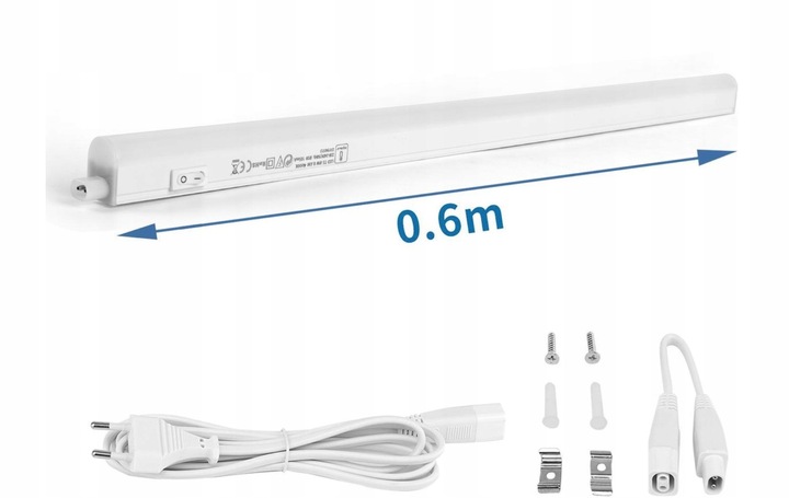 Lampka podszafkowa Led listwa T5 8W 60cm 3000K