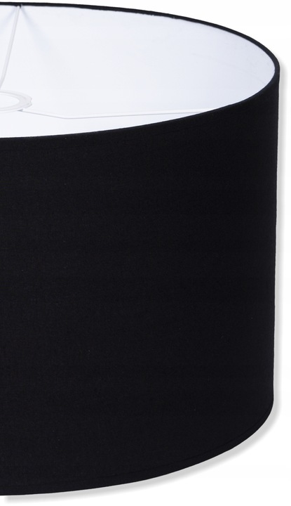 Abażur CZARNY 15 / 15 cm na lampkę E27 / E14 klosz