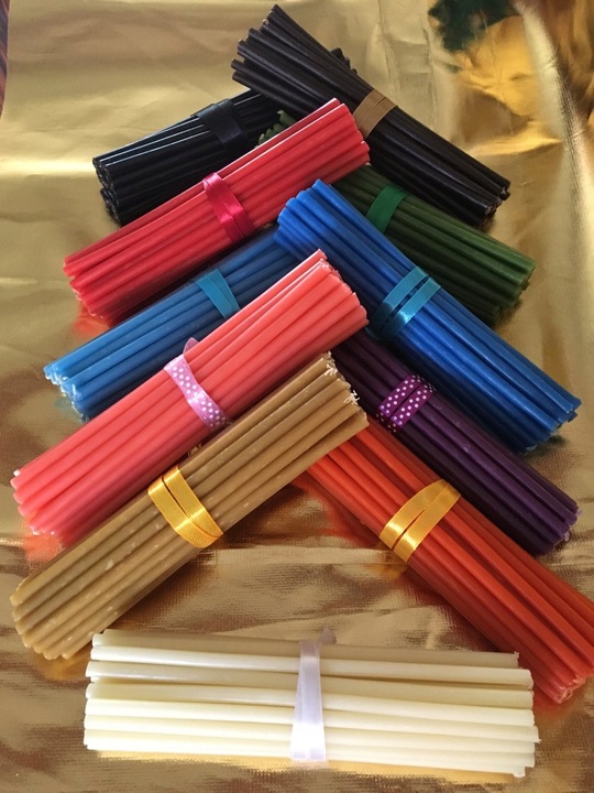 Zestaw Świece woskowe 100% rytualne pszczele