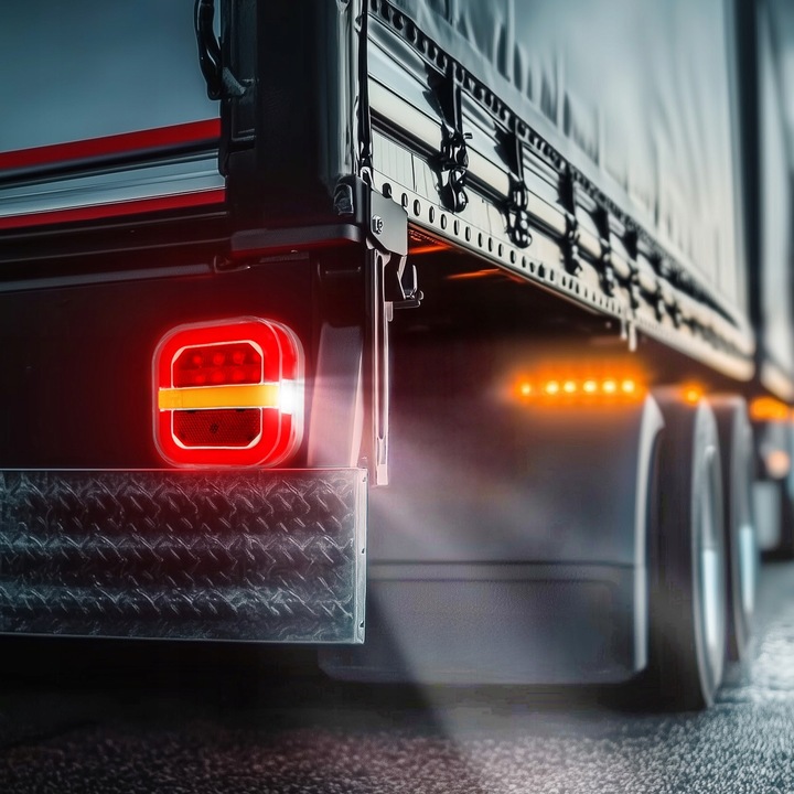 Lampa LED 4w1 Tylna Zespolona Kierunkowskaz TIR Komplet HOMOLOGACJA 2 szt.